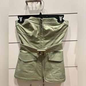 Jonathan Simkhai | Elettra Bustier | Verde | 0